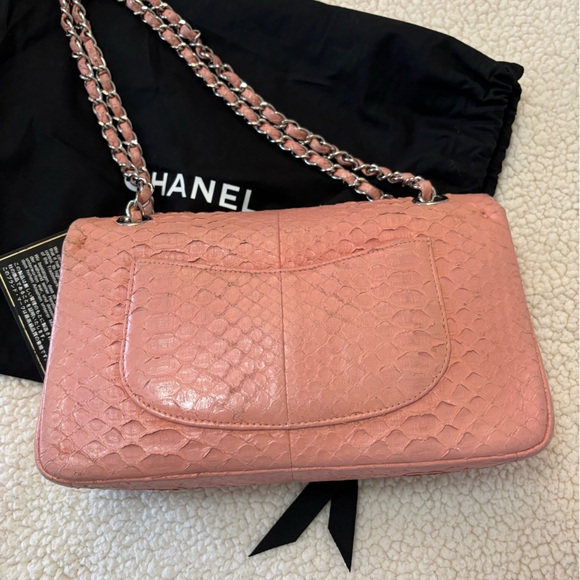 Chanel Python Classic Double Flap Medium - Picture 4 of 11